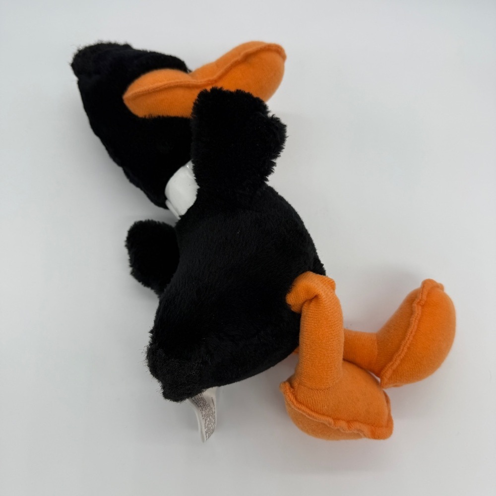 Daffy Duck 9" Plush Toy Warner Bros 1993 Looney Tunes Black Orange Vintage - Picture 3 of 5